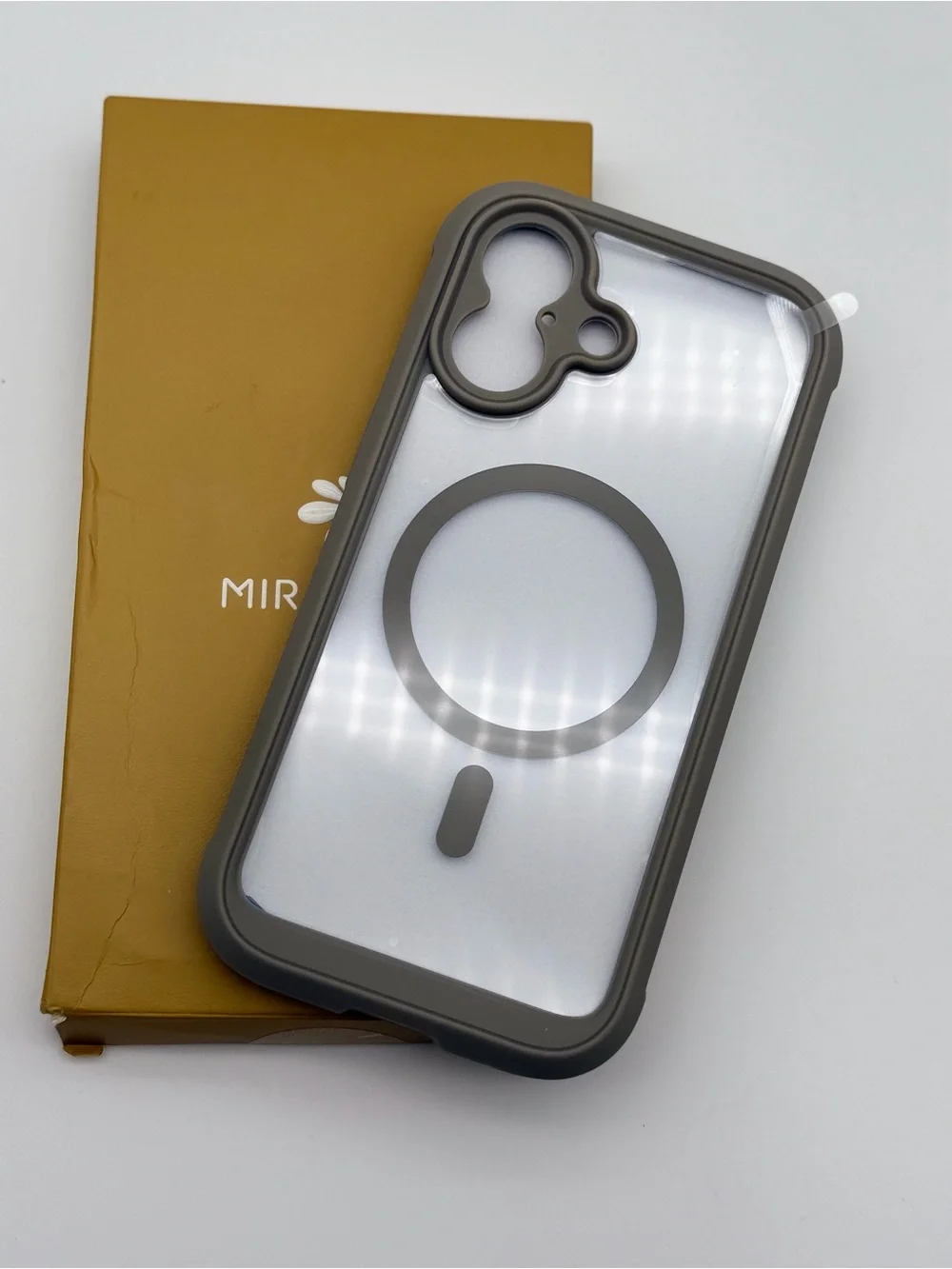 MIRACASE iPhone 17 Clear Protective Case – Gray – MagSafe Compatible